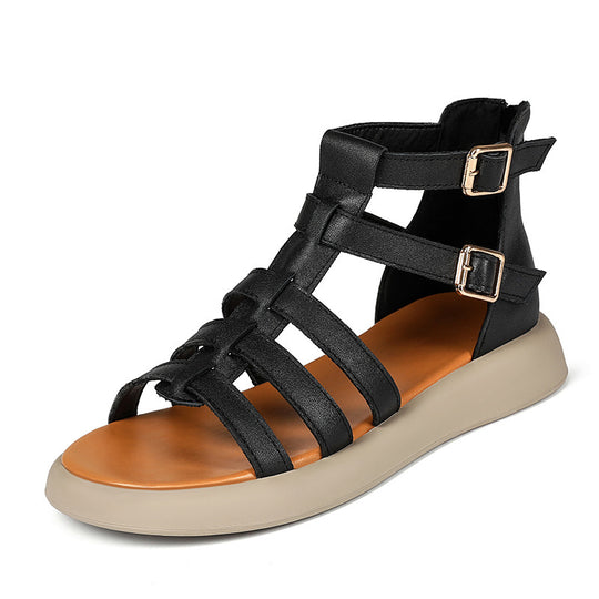 Damen Sandalen im modernen Design mit verstellbaren Riemen und komfortabler Sohle EB