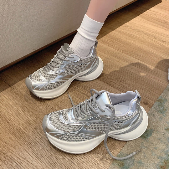 Damen Hochwertige Lauf-Sneaker mit atmungsaktiver Mesh-Oberfläche und dämpfender Sohle EB