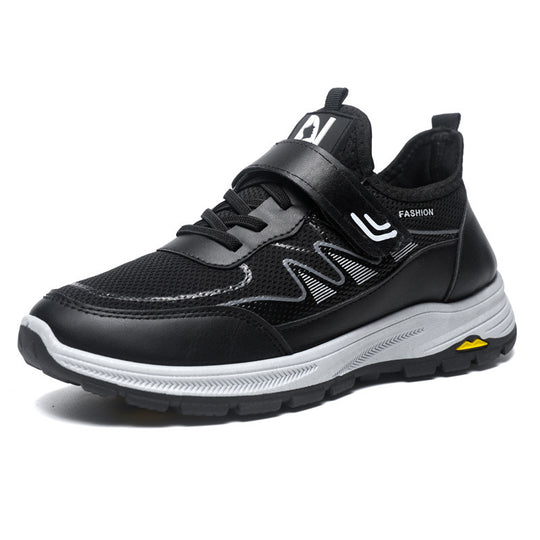Damen Sportliche Sneakers mit Klettverschluss und rutschfester Laufsohle EB