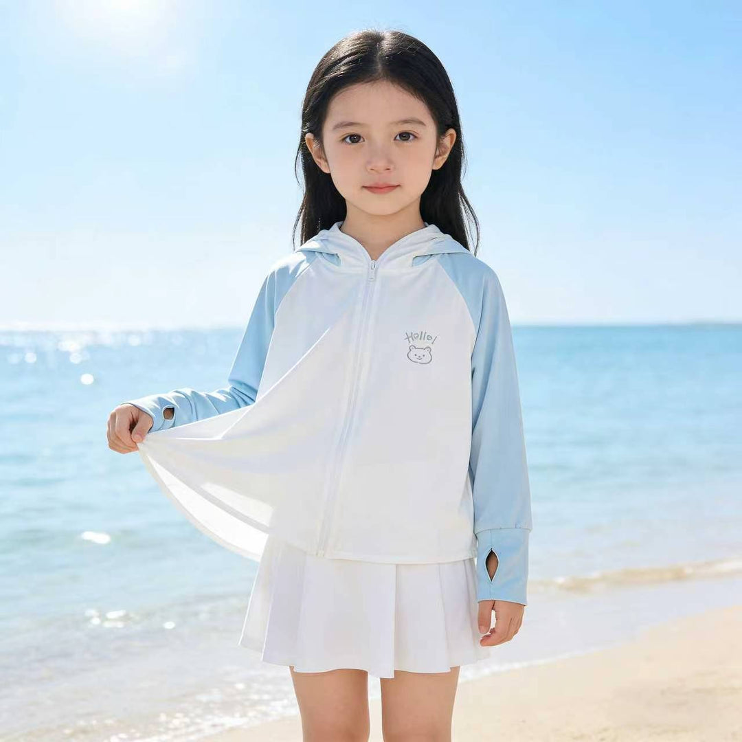 Damen Sommerliche UV-Schutzjacke mit Kapuze EB