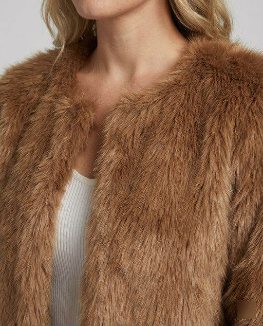 Damen Flauschige Kurzjacke EB