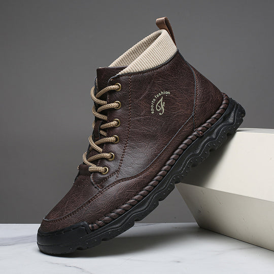 Damen Sportliche Lederstiefeletten EB