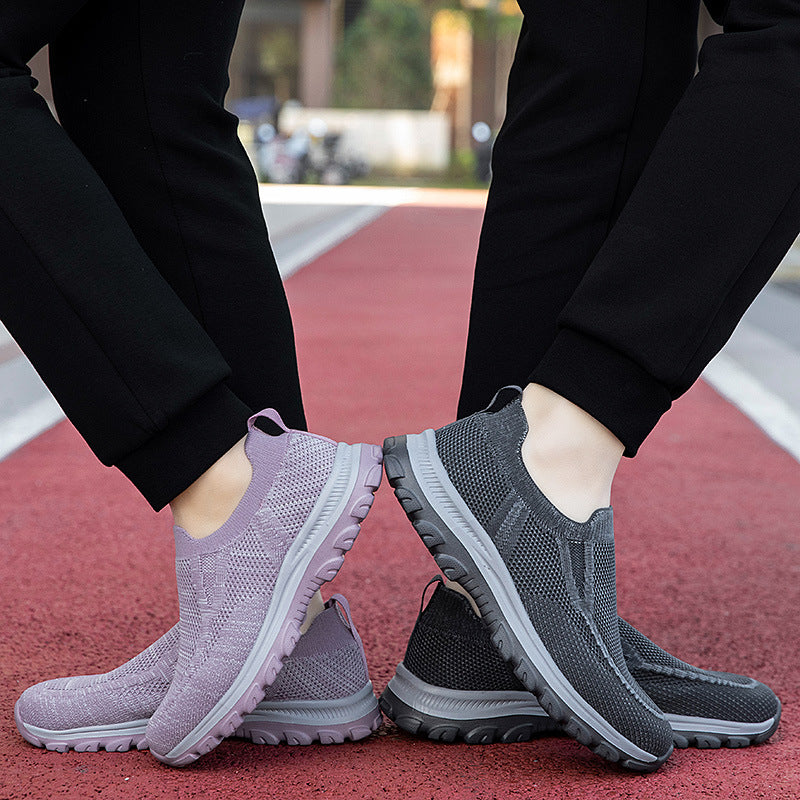 Damen Freizeit-Sneaker mit atmungsaktivem Mesh-Obermaterial und flexiblem Sohlenkomfort EB