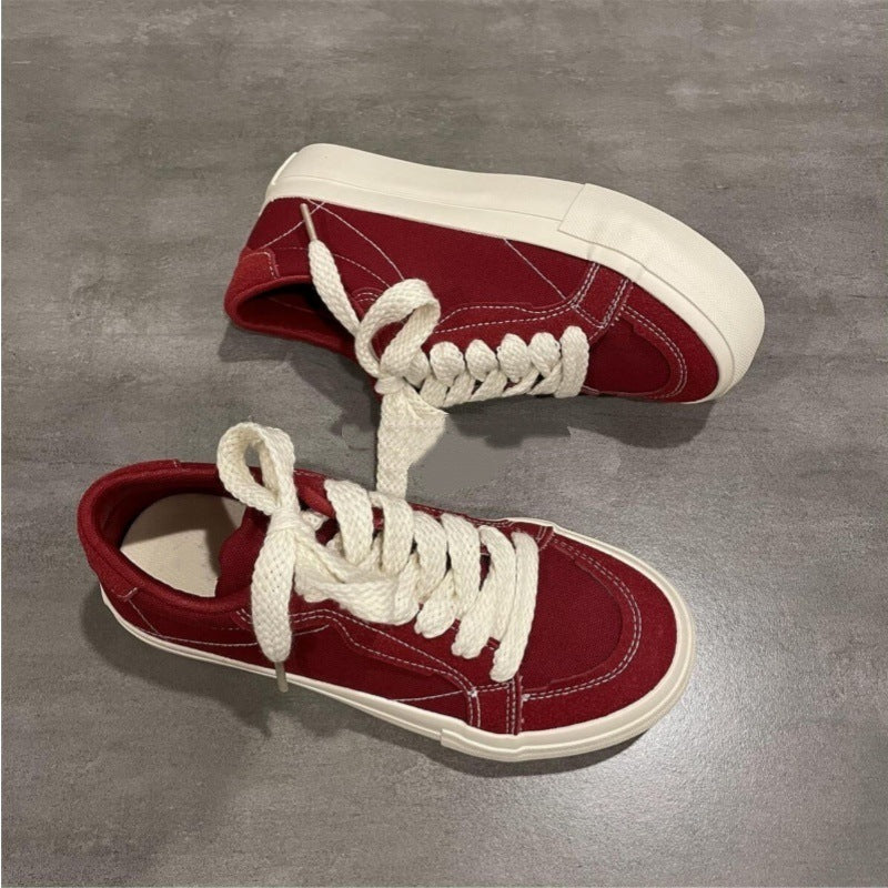 Damen Sneakers im lässigen Skater-Design mit dicker Laufsohle EB