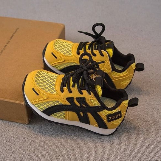 Damen sportliche Sneakers mit atmungsaktivem Netzobermaterial und elastischem Verschluss EB