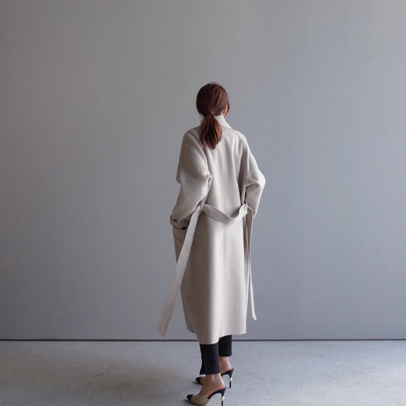 Damen Oversized Wollmantel EB