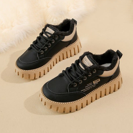 Damen Winterliche Sneakers mit kuscheligem Fleece-Futter und rutschfester Sohle EB