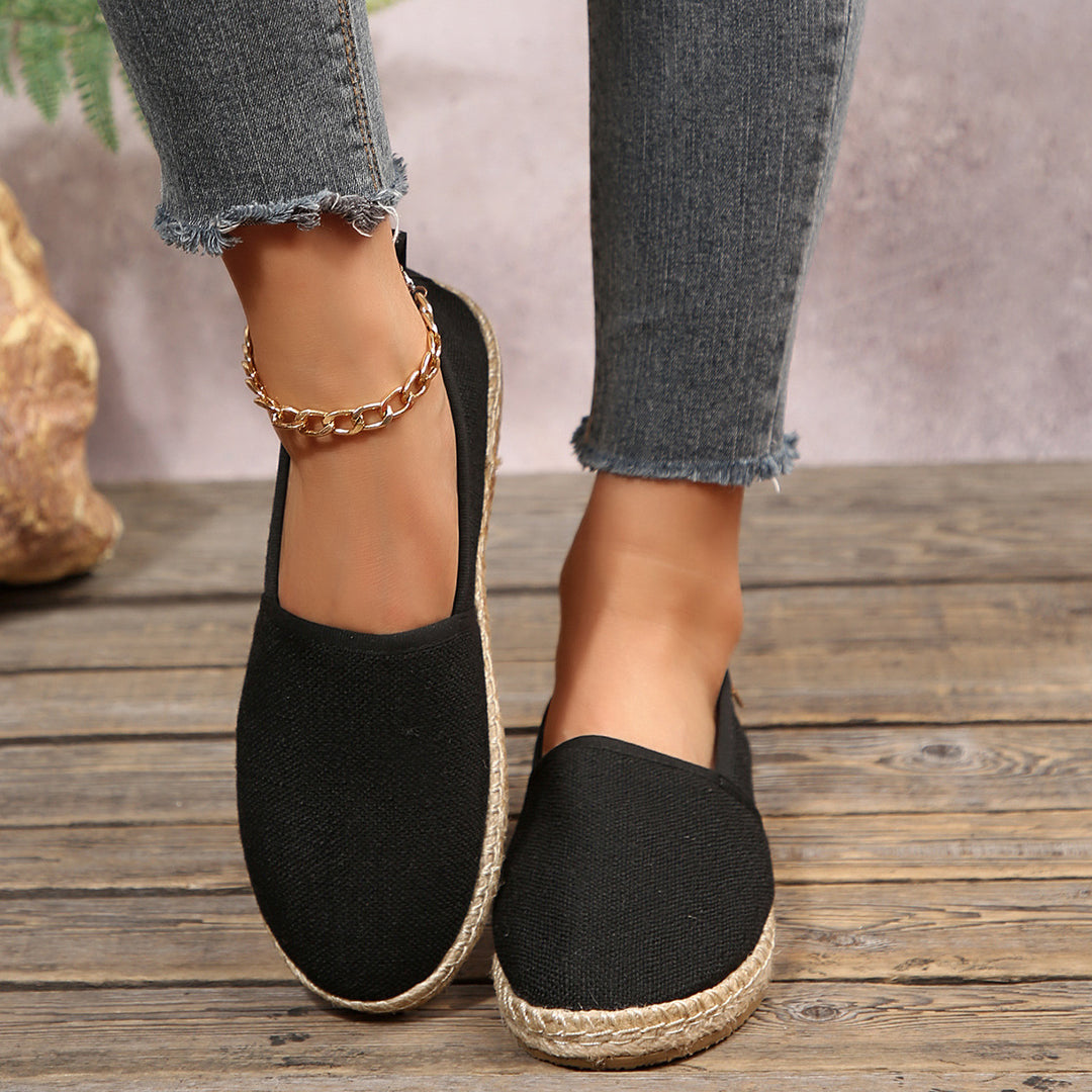 Damen Espadrilles mit rutschfester Sohle und anatomischem Fußbett EB
