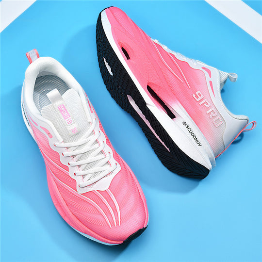 Unisex leichte Laufschuhe mit dämpfender Plattformsohle und atmungsaktivem Obermaterial EB