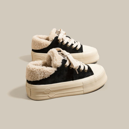 Damen Winterliche Sneaker mit kuscheligem Futter und rutschfester Sohle EB