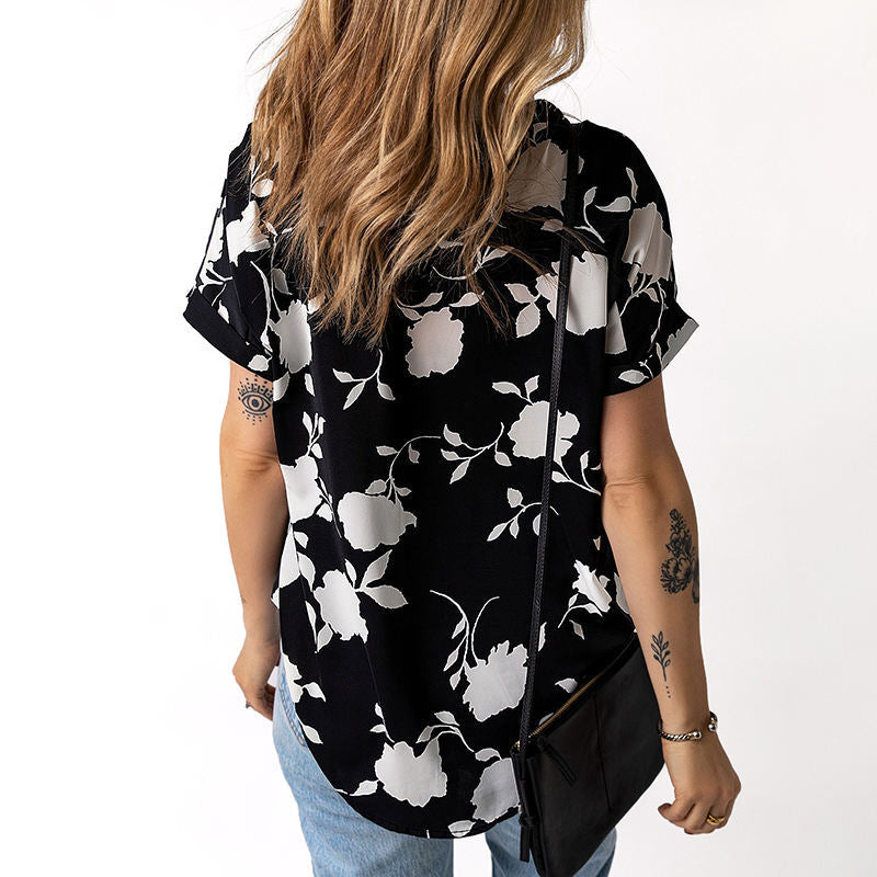 Damen Bluse mit floralem Design EB