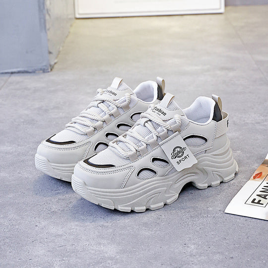 Damen sportliche Chunky Sneakers mit rutschfester Sohle und innovativem Design EB