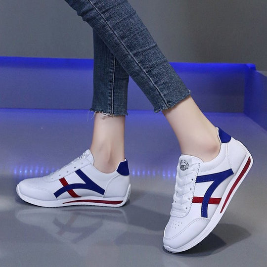 Damen Sportliche Lifestyle Sneakers mit atmungsaktivem Obermaterial und rutschfester Sohle EB