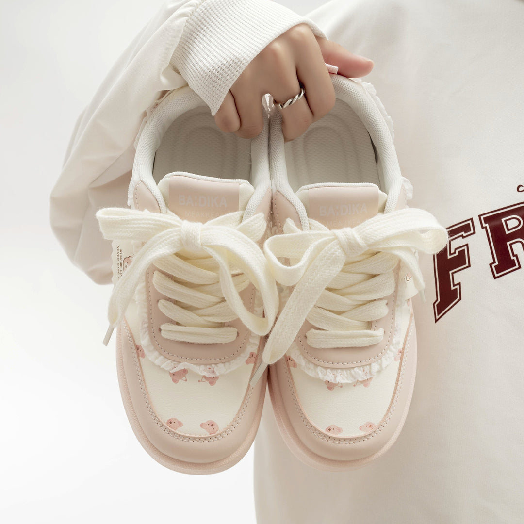 Damen Sneakers mit fröhlichem Tiermotiv und bequemem Innenfutter EB