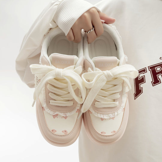 Damen Sneakers mit fröhlichem Tiermotiv und bequemem Innenfutter EB