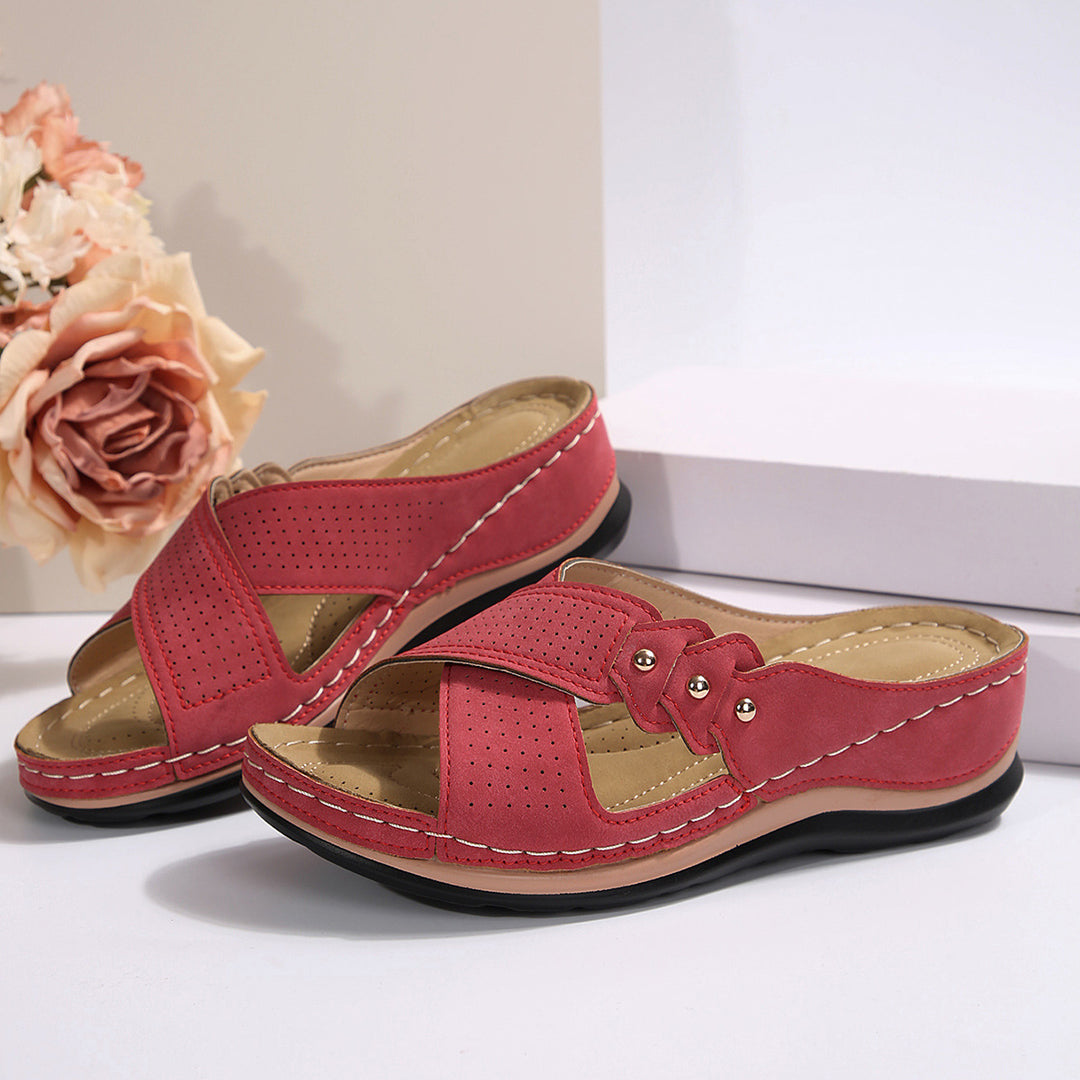Damen Phantastische Komfort-Sandalen mit atmungsaktiven Einsätzen und modischem Schnitt EB