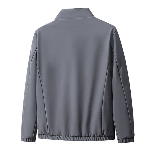 Herren moderner Komfort-Blouson mit innen kariertem Futter, verdecktem Zweiwege-Reißverschluss und elastischen Ärmelbündchen EB