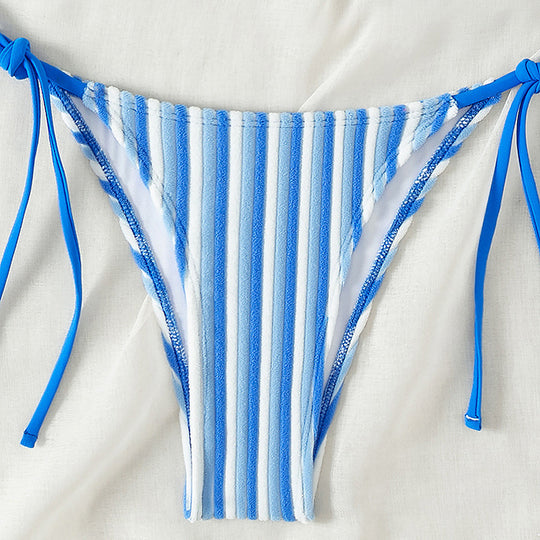 Damen Triangel-Bikini mit verstellbaren Schnürdetails EB