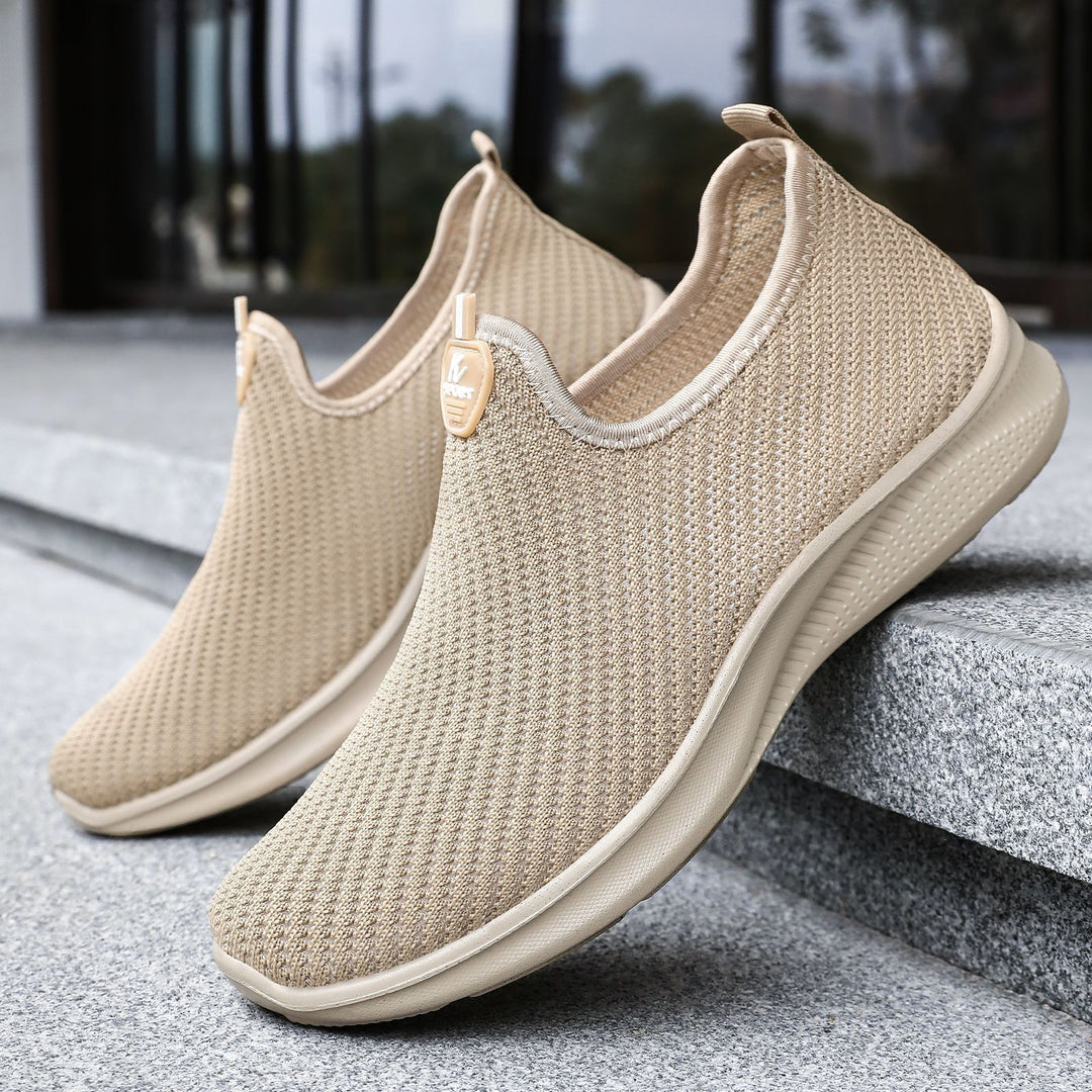 Damen Atmungsaktive Slip-On Freizeitschuhe mit elastischem Einschlupf EB