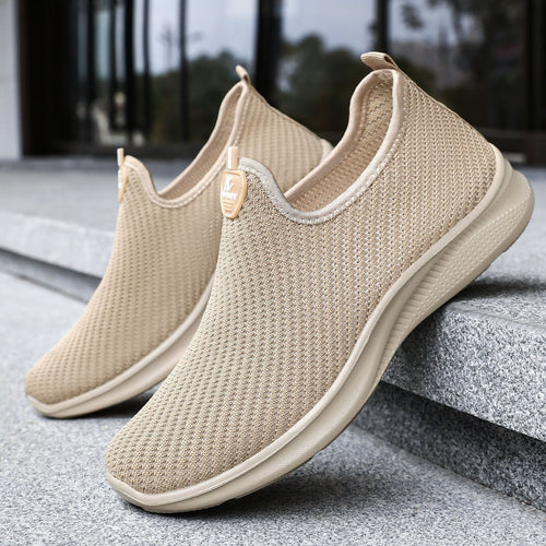 Damen Atmungsaktive Slip-On Freizeitschuhe mit elastischem Einschlupf EB
