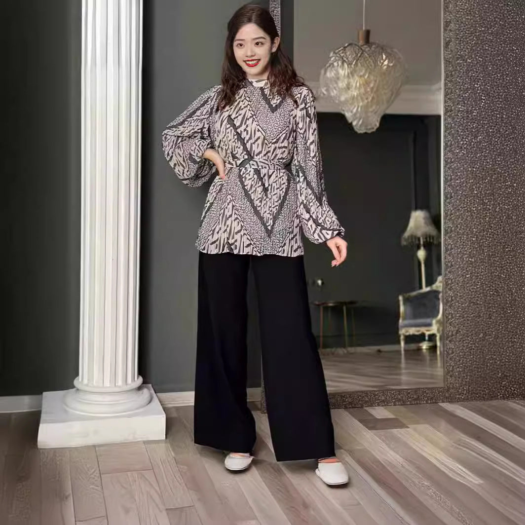 Damen Modischer Oversize-Blazer mit Gürtel EB