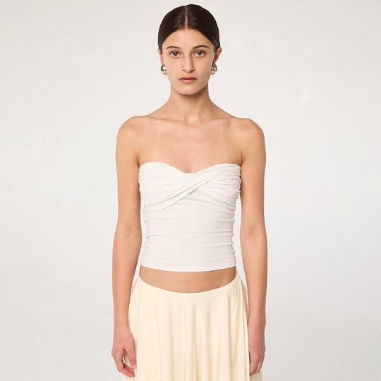 Damen Bandeau-Crop-Top EB