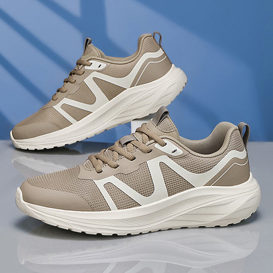 Unisex leichte Mesh‑Walking‑Sneaker mit ergonomischer Wellen‑Zwischensohle und rutschfester Laufsohle EB