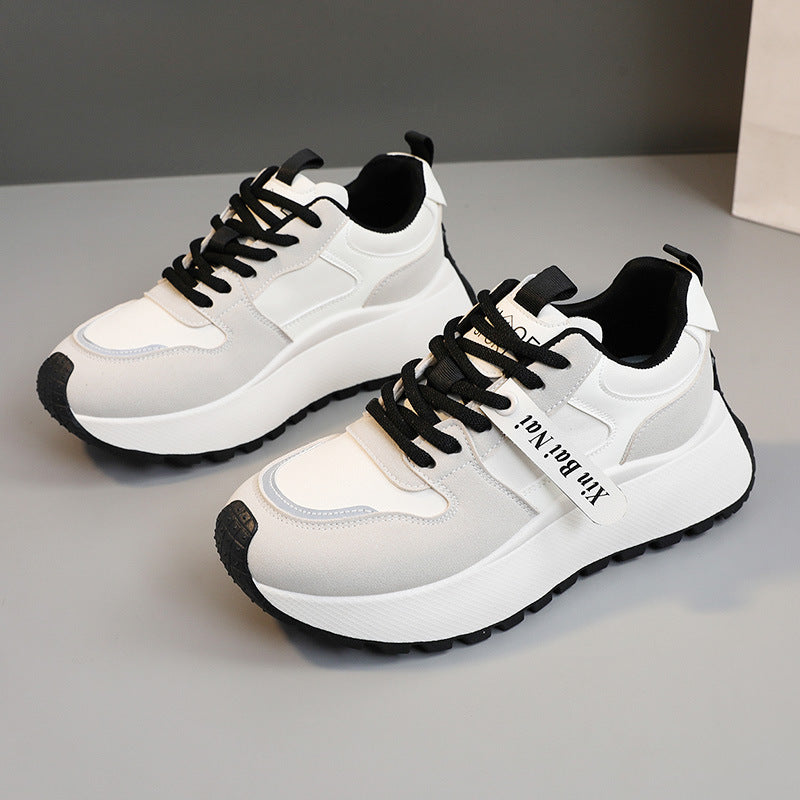 Damen Sportliche Chunky Sneakers mit atmungsaktiver Mesh-Oberfläche und rutschfester Sohle EB