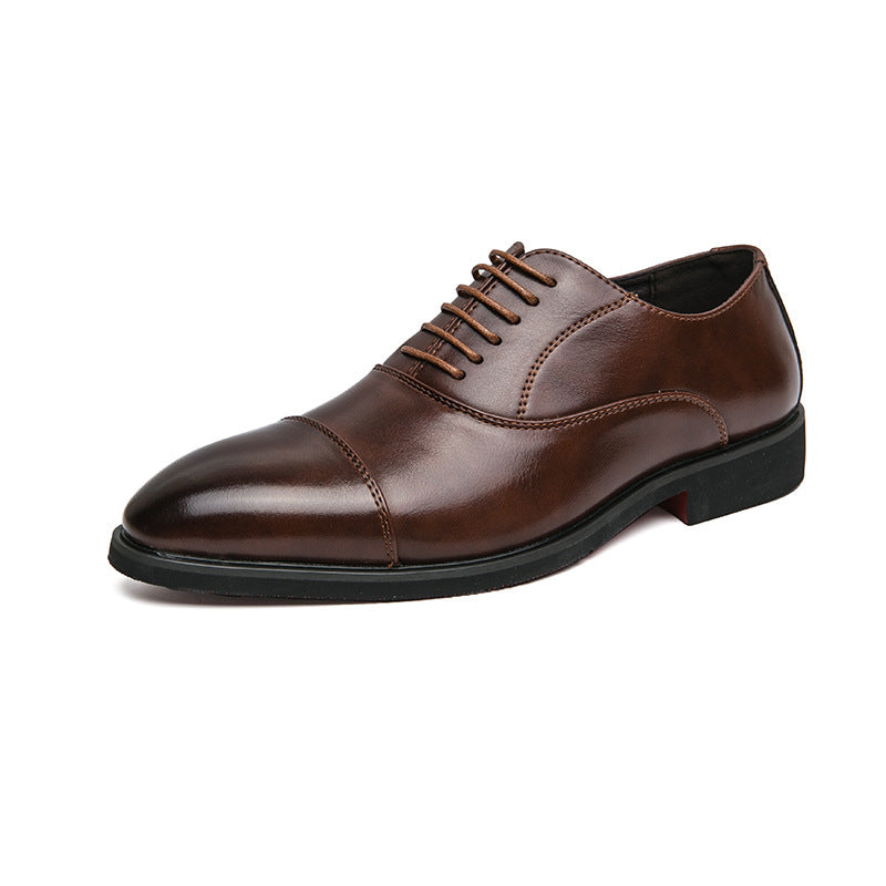 Herren Elegante Schnürschuhe aus hochwertigem Leder mit komfortabler Innensohle EB