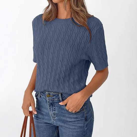 Damen Strickpullover mit Strukturmuster EB