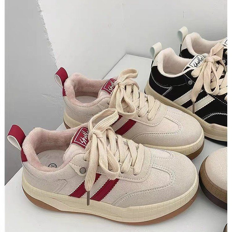Damen modische Sneakers mit strapazierfähigem Obermaterial und rutschfester Sohle EB