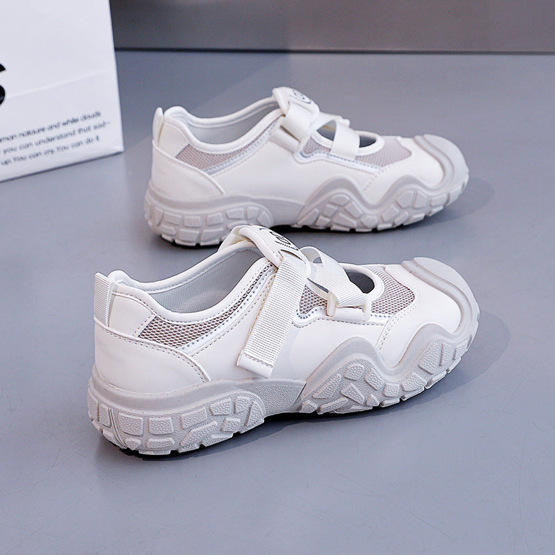 Damen Mesh-Outdoor-Sneaker mit verstellbarem Klettverschluss EB