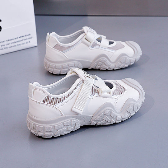 Damen Mesh-Outdoor-Sneaker mit verstellbarem Klettverschluss EB