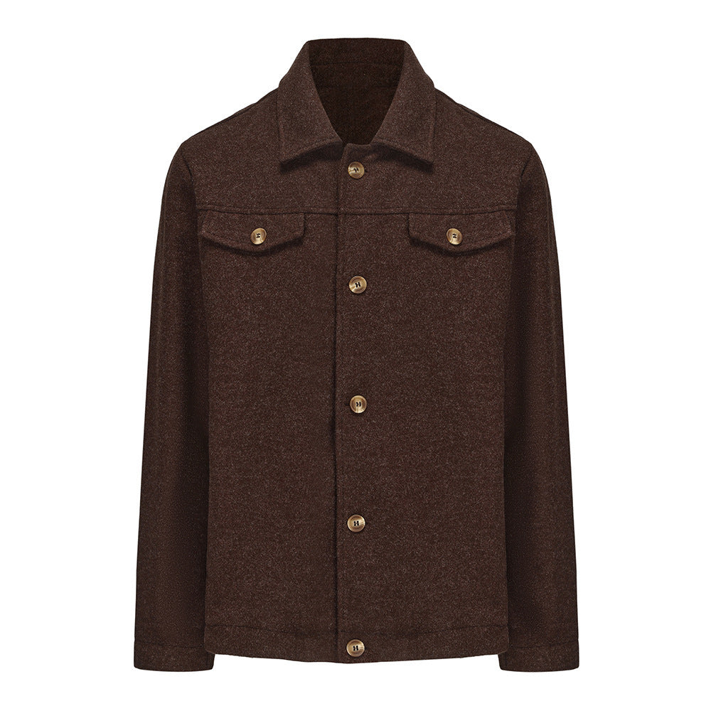 Herren Trendige Boucle-Jacke EB
