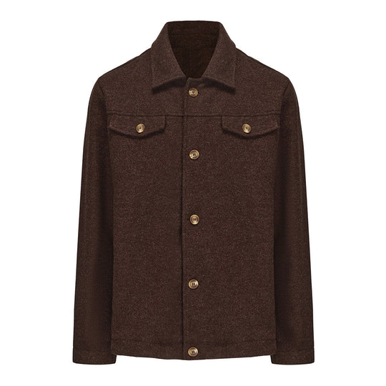 Herren Trendige Boucle-Jacke EB