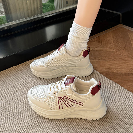 Damen Sportliche Sneakers mit atmungsaktivem Mesh-Obermaterial EB