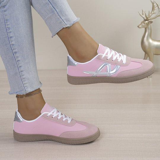 Damen Sportliche Sneakers mit glänzenden Akzenten und innovativer Sohle EB