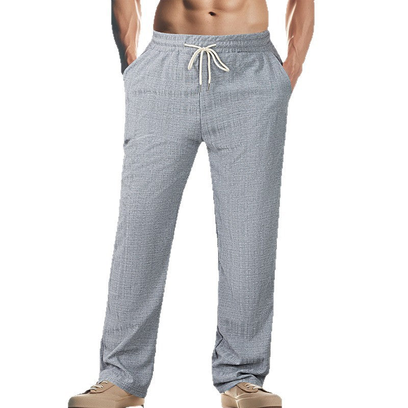 Herren Lässige Freizeithose mit elastischem Bund und verstellbarem Kordelzug EB
