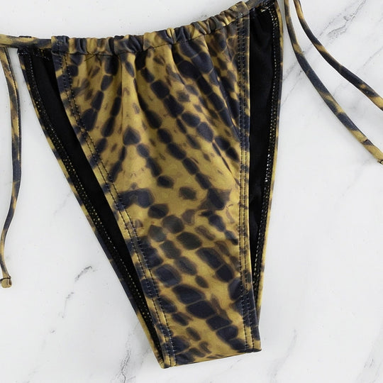 Damen Triangel-Bikini mit verstellbaren Schnürdetails EB
