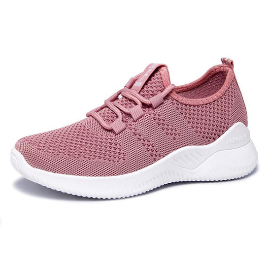 Damen Atmungsaktive Sneakers mit elastischem Schnürsystem und flexibler Laufsohle EB