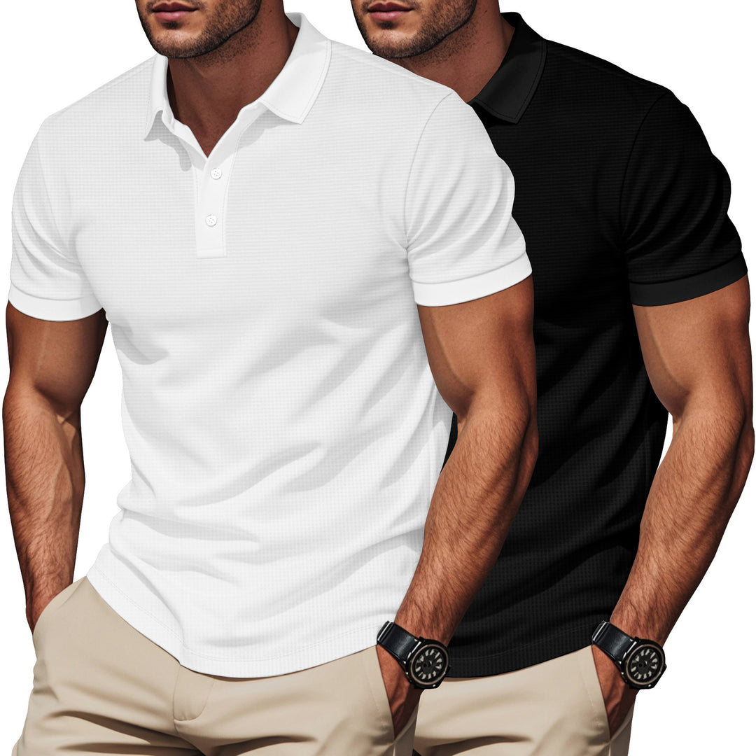 Herren Polo-Shirt mit strukturiertem Design und komfortablem Kragen EB