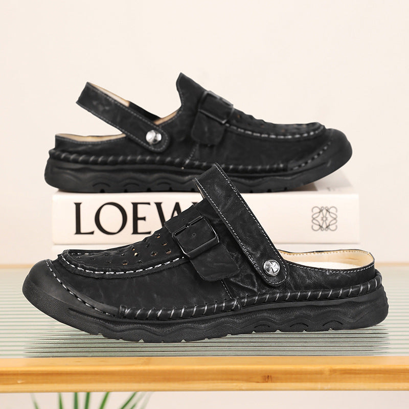 Damen Komfortable Clogs mit verstellbarem Riemen und atmungsaktiver Obermaterialstruktur EB