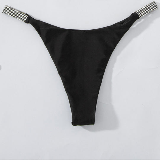 Damen Bikini-Unterteil mit funkelnden Strassdetails EB