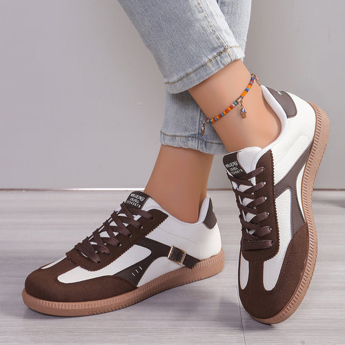 Damen Sportliche Sneakers im retro-inspirierten Design mit atmungsaktiver Mesh-Oberfläche EB
