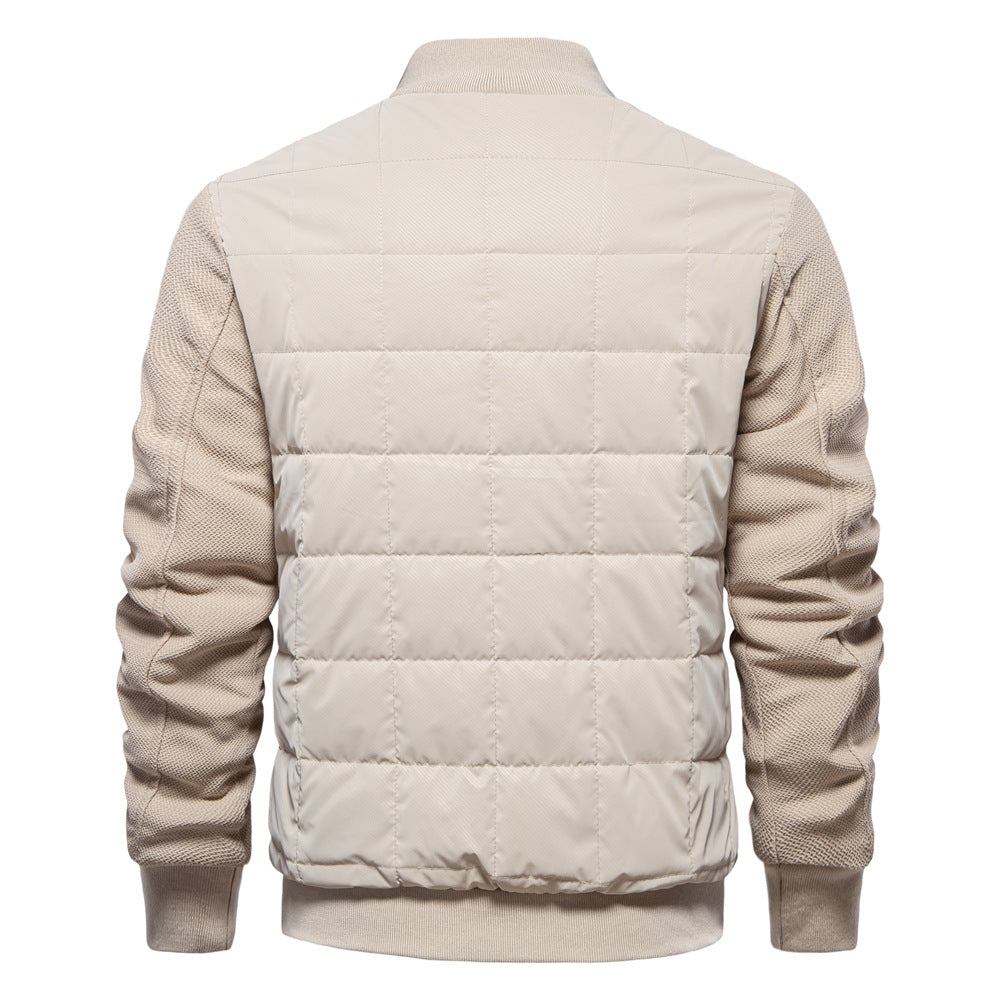 Herren Steppjacke mit sportlichen Details und praktischem Reißverschluss EB
