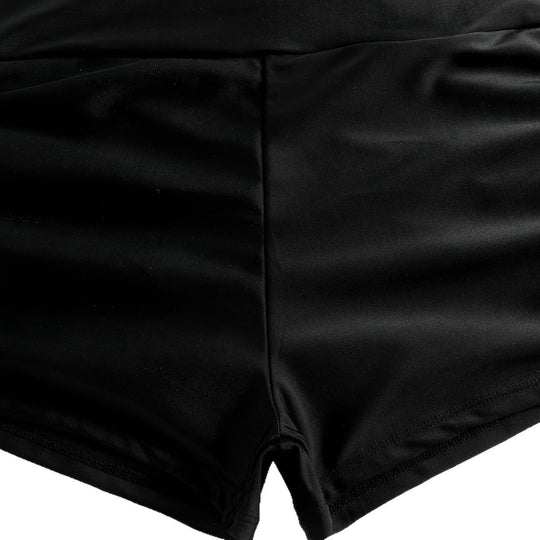 Damen Crop-Bikini Oberteil mit Rüschenbadeshorts EB