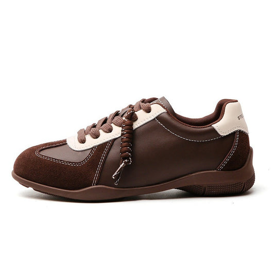 Damen Sportliche Sneakers mit atmungsaktivem Obermaterial und stylischen Schnürdetails EB