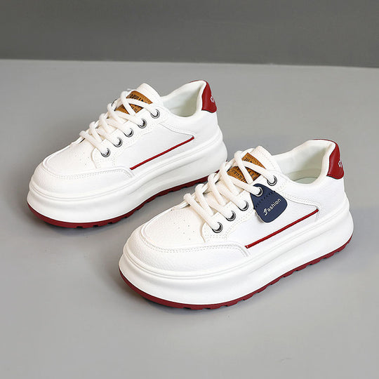 Damen modische Chunky Sneaker mit hochgezogenem Sohlenprofil und atmungsaktiver Obermaterialstruktur EB