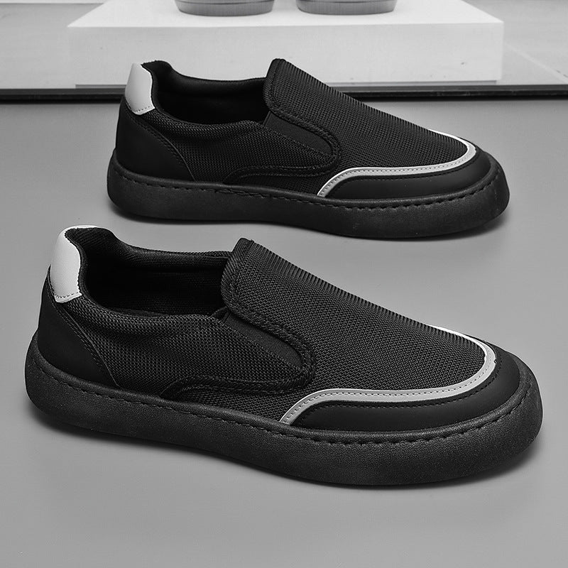 Damen Bequeme Slip-On Sneakers mit atmungsaktivem Obermaterial und rutschfester Sohle EB