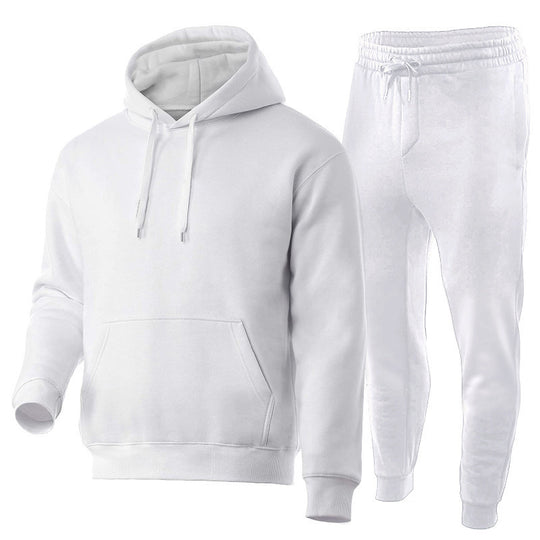 Unisex Premium-Sweatset mit doppelt vernähtem Hoodie, Kängurutasche und ergonomischer Tapered-Jogginghose EB